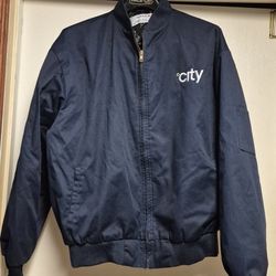Navy Blue Men's ARAMARK ZIP UP jacket 