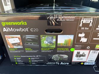 Greenworks AiMowbot Wire-Free RTKVision Robotic Mower C20
