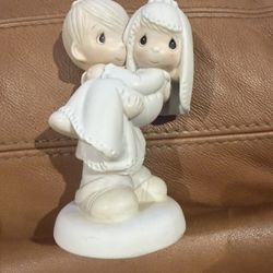 Precious Moments "Bless You Two" Figurine, 1982