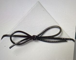 Black Stretch Bow Tied 8” Elastic Ribbon