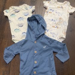 Lot Of 3 Boys Shirts And Sweater Size 6 Months By Carters #7