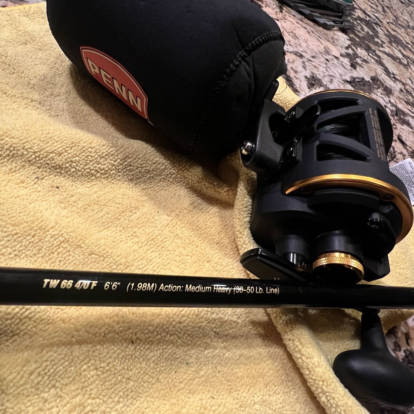 Penn Squall 50 Lever Drag Fishing Reel SQL50LD