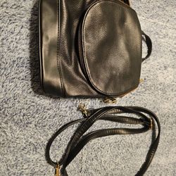 Women's Black Handbag Crossbody Strap Bag /back Pack