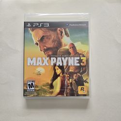 PS3 Max Payne 3 New Sealed  Video Game PlayStation