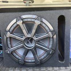 Kicker 12 Subwoofer With Ported Box and Grill