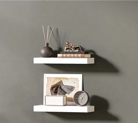 FLOATING SHELVES SET WITH INVISIBLE WALL MOUNT BRACKETS 