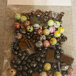 Hematite (assortment/magnetic) & Swirl Colored Beads (+120 Pcs)