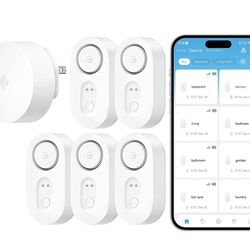 GoveeLife Upgraded Smart Water Leak Detector 1s with 1804ft Ultra-Long Range, WiFi Water Sensor with SMS/Email/APP Push and Sound Alarm,5-Year Battery