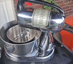 Vintage corded mixer. Ice maker