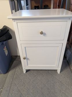 White Bedroom Nightstand