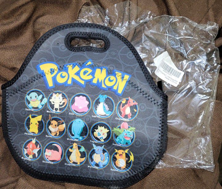  Pokémon Lunch Bag, New