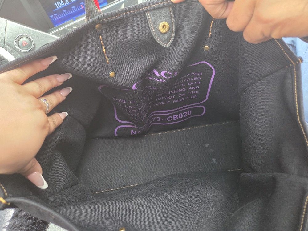 authentic coach tote bag