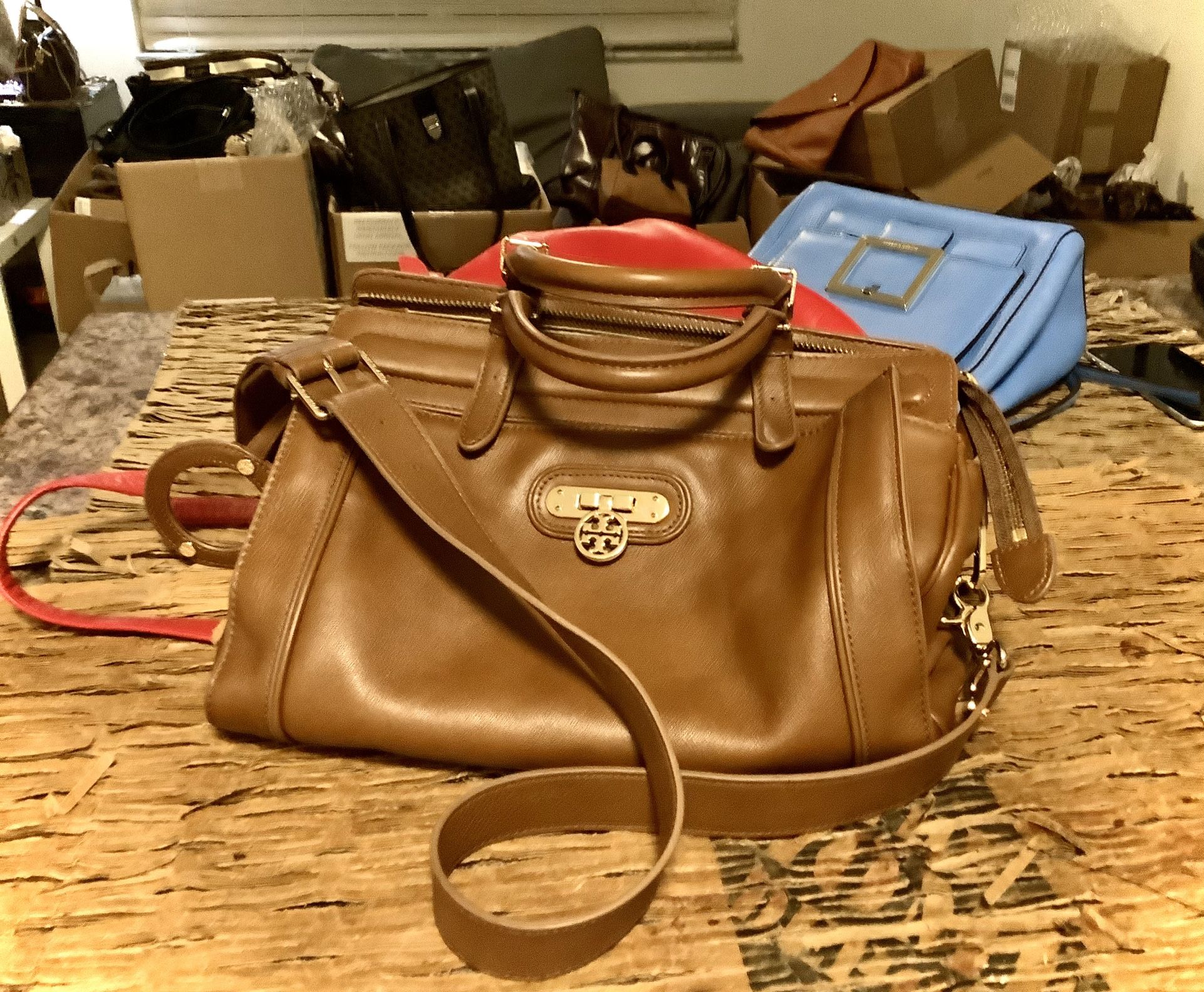 ORIGINAL TORY BURCH DARIA TOP HANDLE  2 WAY SATCHEL BAG 