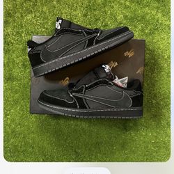 Travis Scott Jordan 1 Low Black Phantom Size 8, 8.5, 9, 9.5 & 12