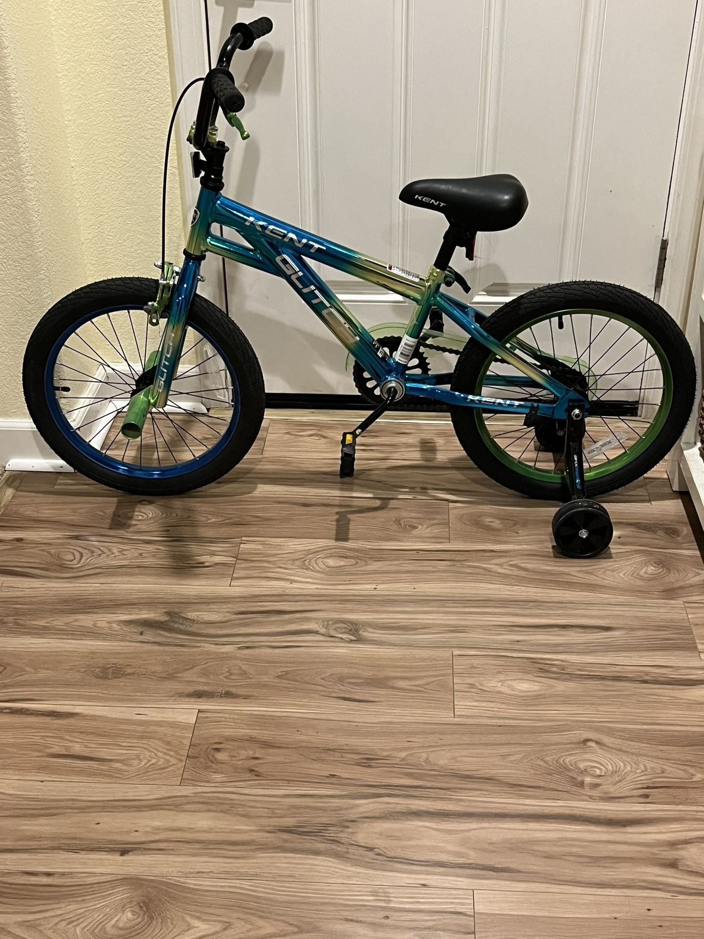 Kent Glitch BMX Child Bicycle, 18” W/Training Wheels