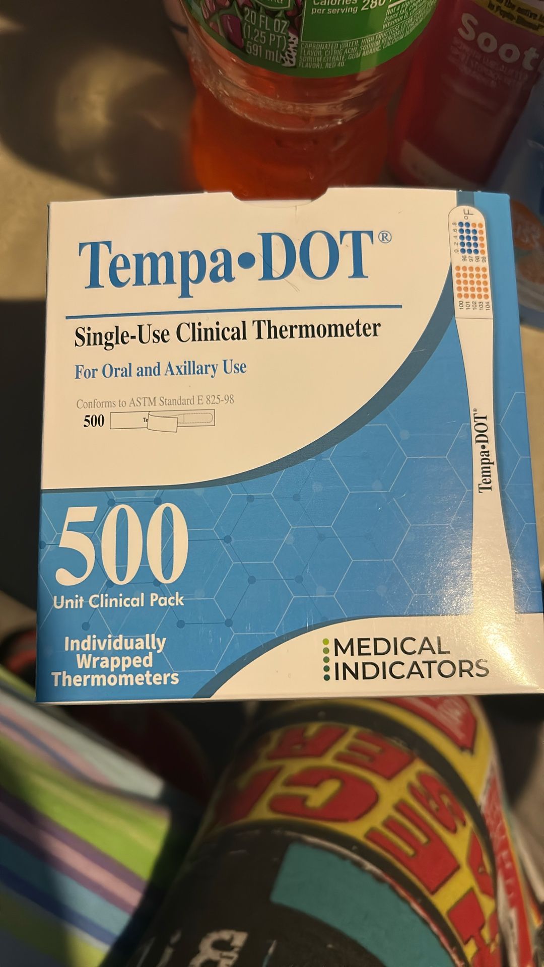Tempa•Dot Single Use clinical Thermometer 500ct