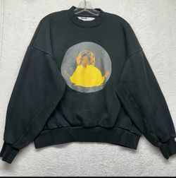 Nagri Mens Size L Black Kanye West Jesus is King Crewneck Sweatshirt (V1)