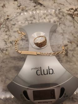 10k gold size 10 3 gram and 14k 5 gram bracklet