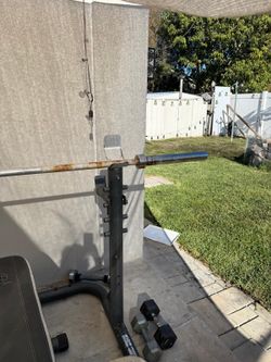Weight Bench And Bar