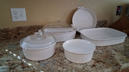 Corning French White Bakeware