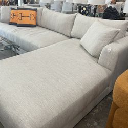 New Grey Sectional Sofa 122” Delivery Available 