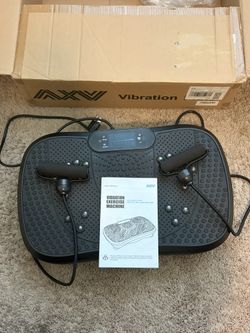AXV Vibration Plate Fitness Platform Exercise Machine Vibrating Shaking Full Body Shaker Workout NEW