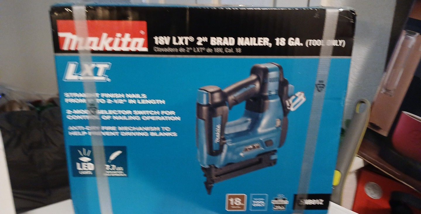makita 18v brad finish nailer