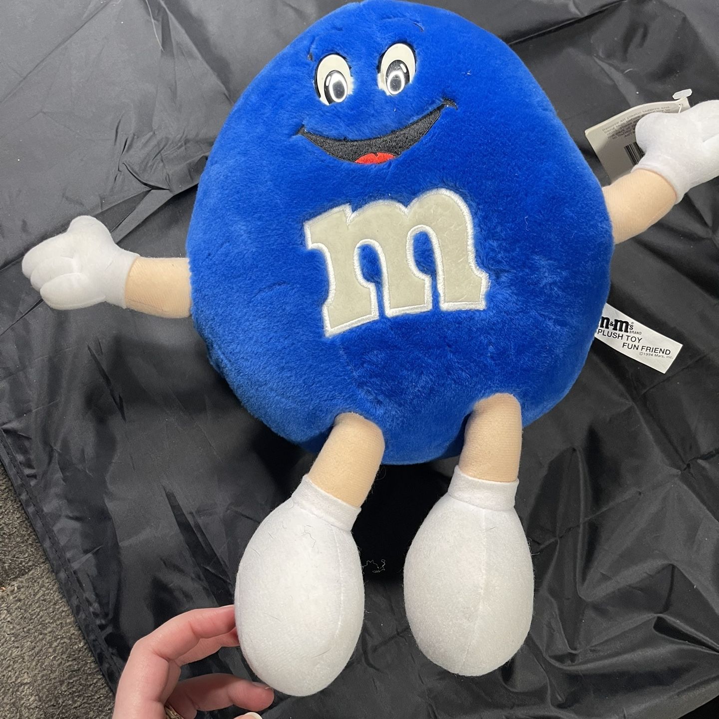 New With Tags 1994 Mars M&M blue Candy Fun Friend Plush Toy 15