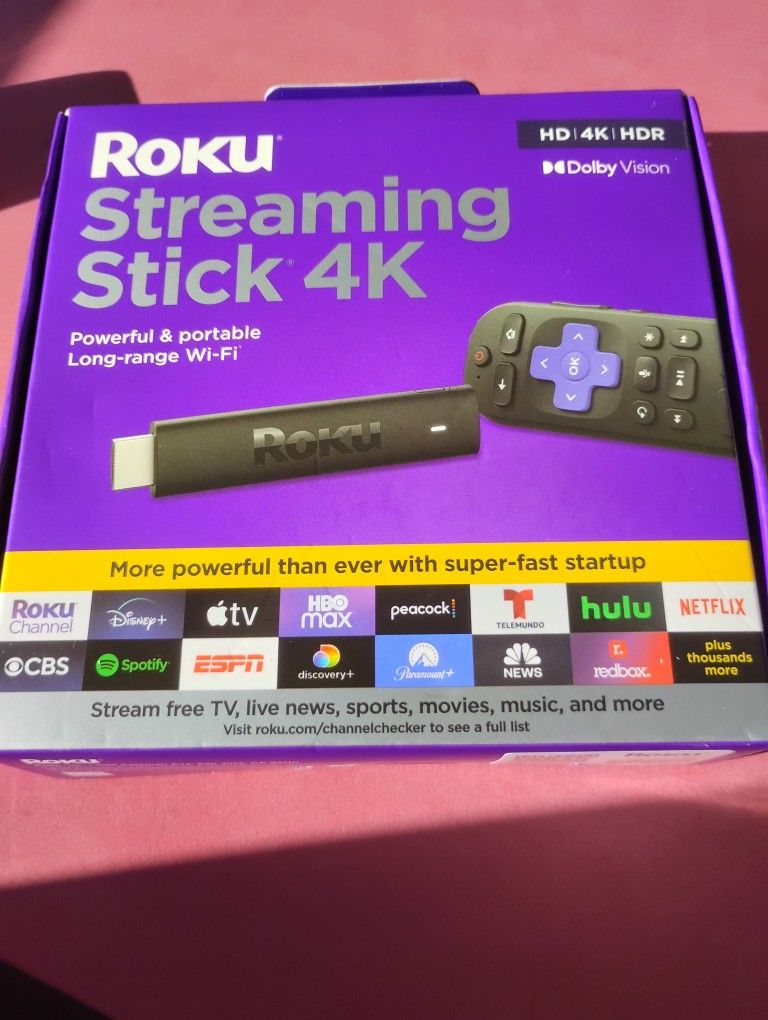 Brand New Roku Streaming Stick 4k w/ Voice Remote