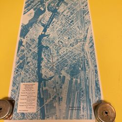 Vintage 1960S Port Of Seattle Duwamish Waterway Pier Directory