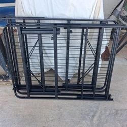 2pc Queen size metal bed frame only .