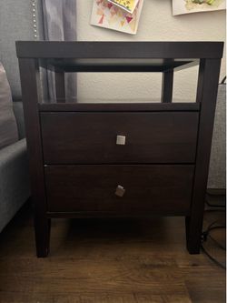 Matching Pair of Solid Wood $120 for both Nightstands
