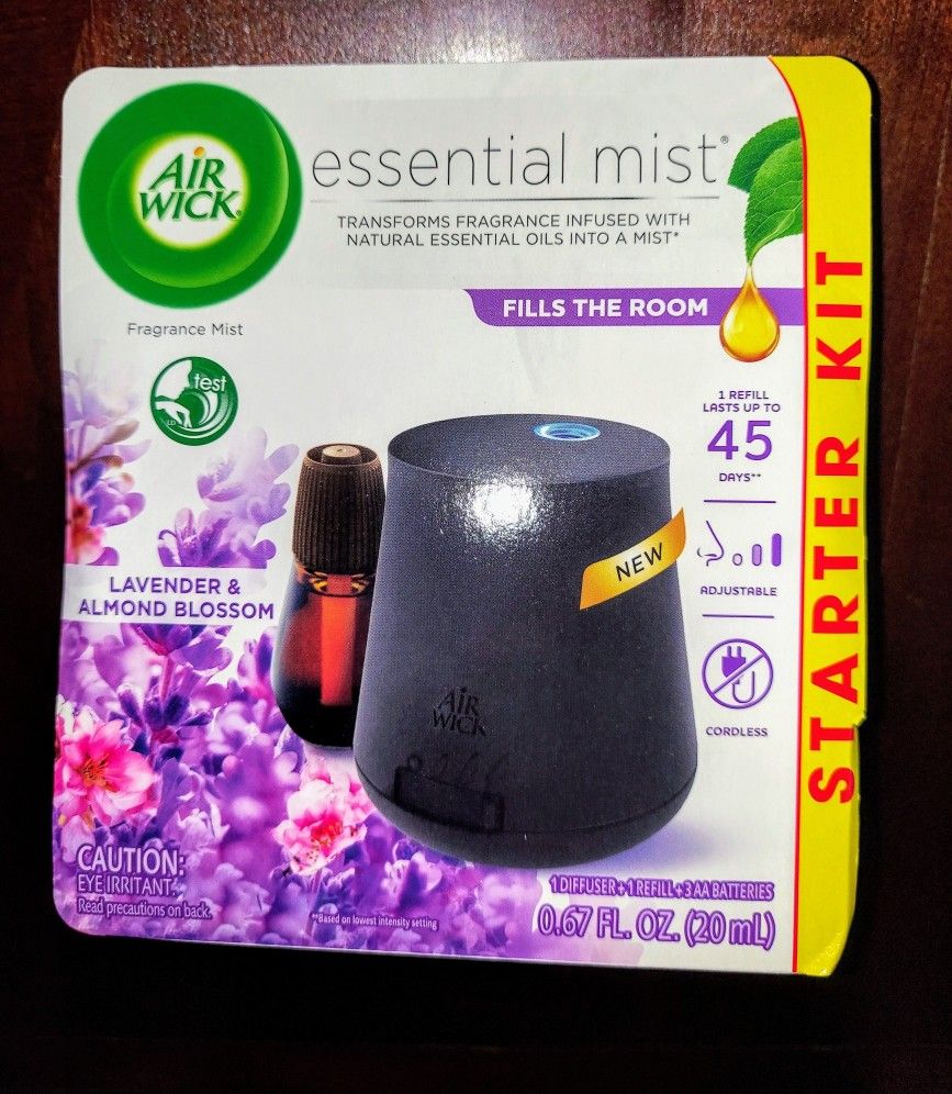 Airwick Essential Mist Diffuser- $6 Each 