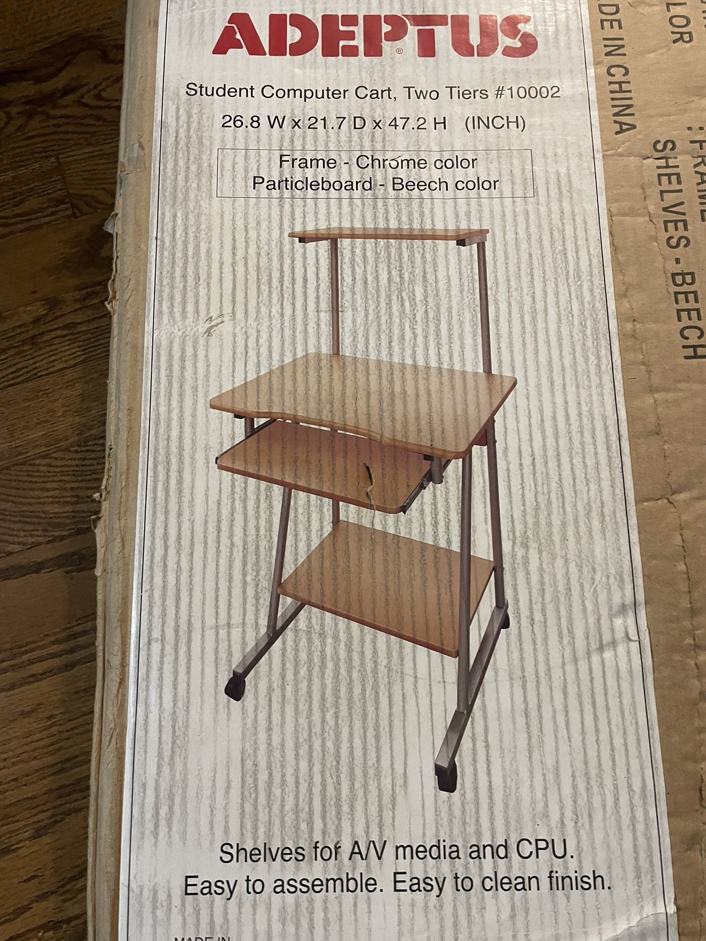 Two Tier Student Computer Cart