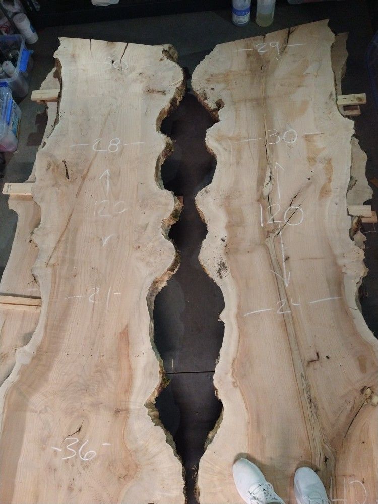 10' Surfaced Burly Maple Slabs 2.5-3" Thick $15/BF