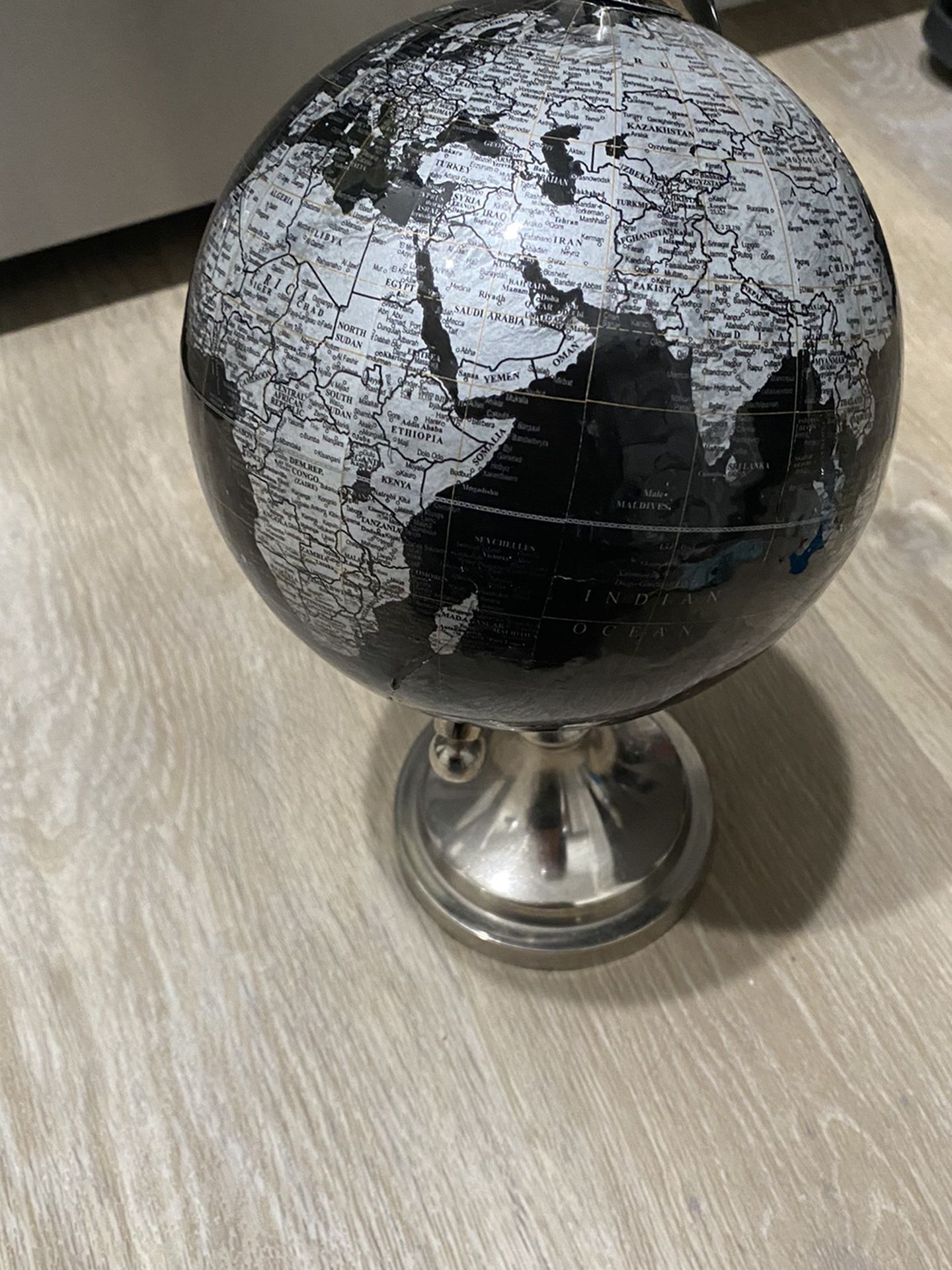 Small Decorative Black Globe