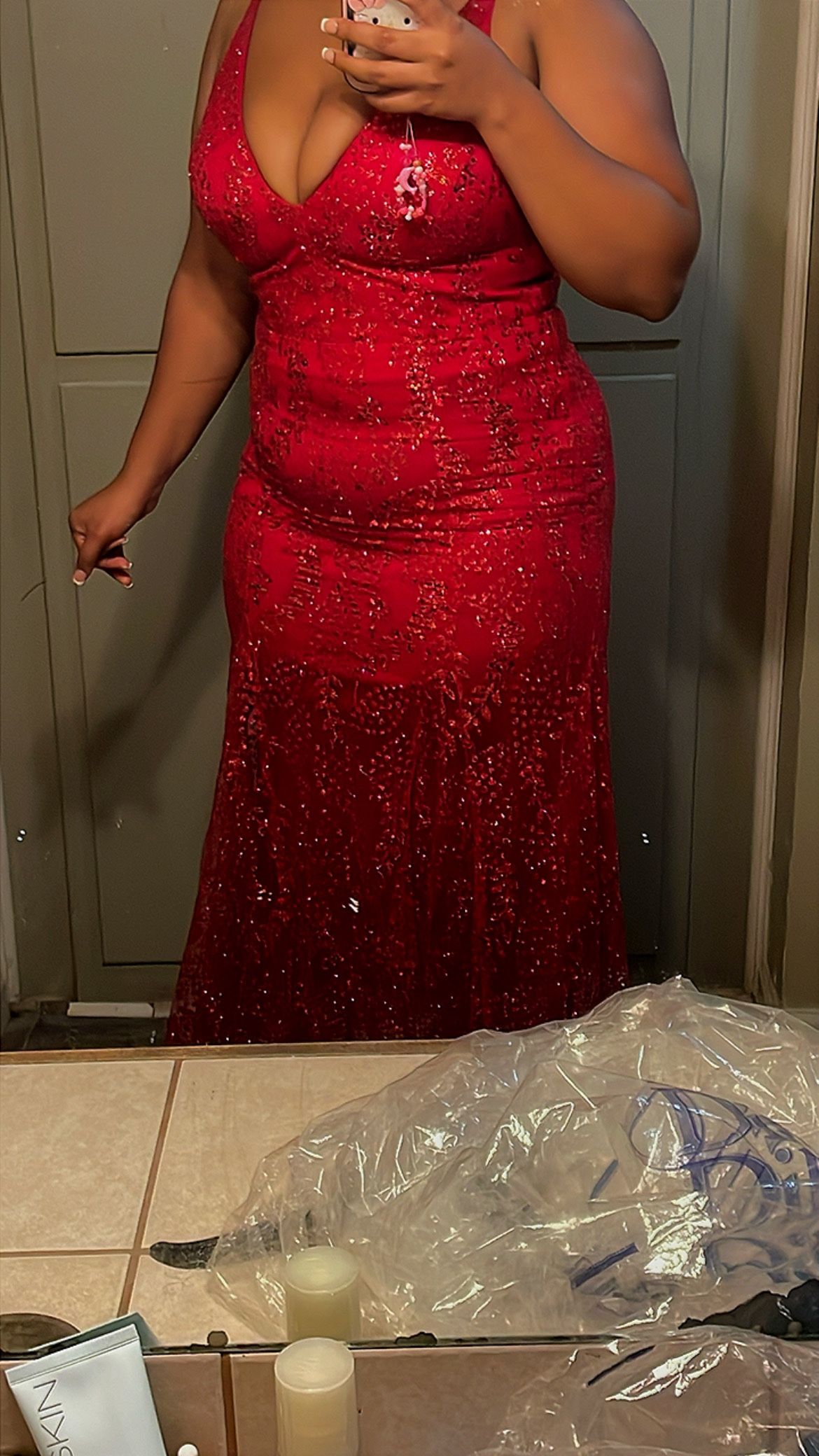 Red Mermaid Dress