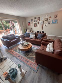 Wayfair Vegan Leather Couch Set