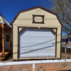 12x28 Lofted Garage - 9’ Wide Garage Door