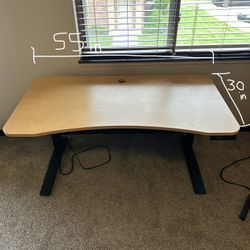 “Fully” adjustable standing desk