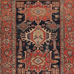 7“5X11 Karaja Authentic Persian Rug