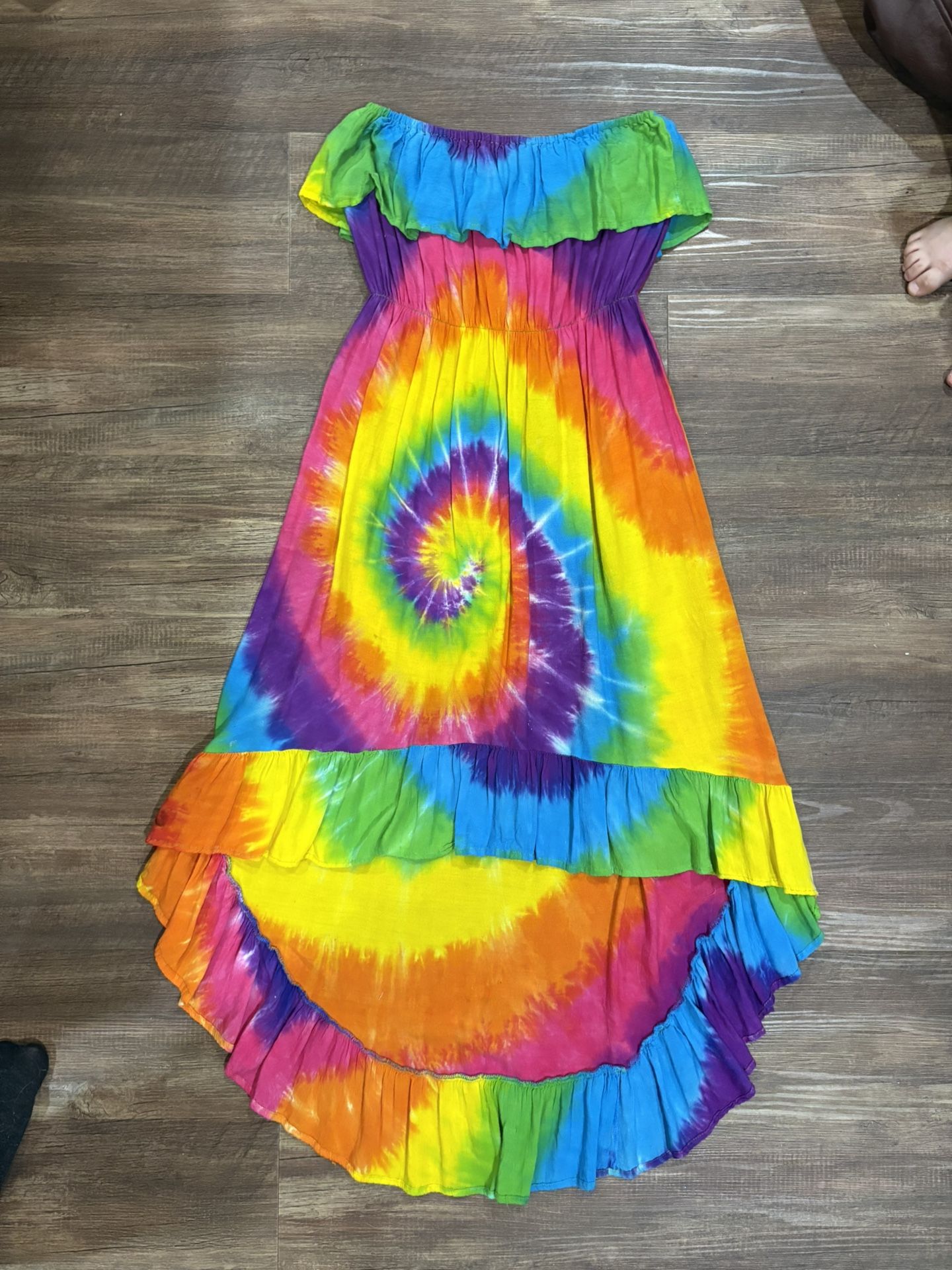 Peaceful People Spiral Tie Dye Dress Size Medium