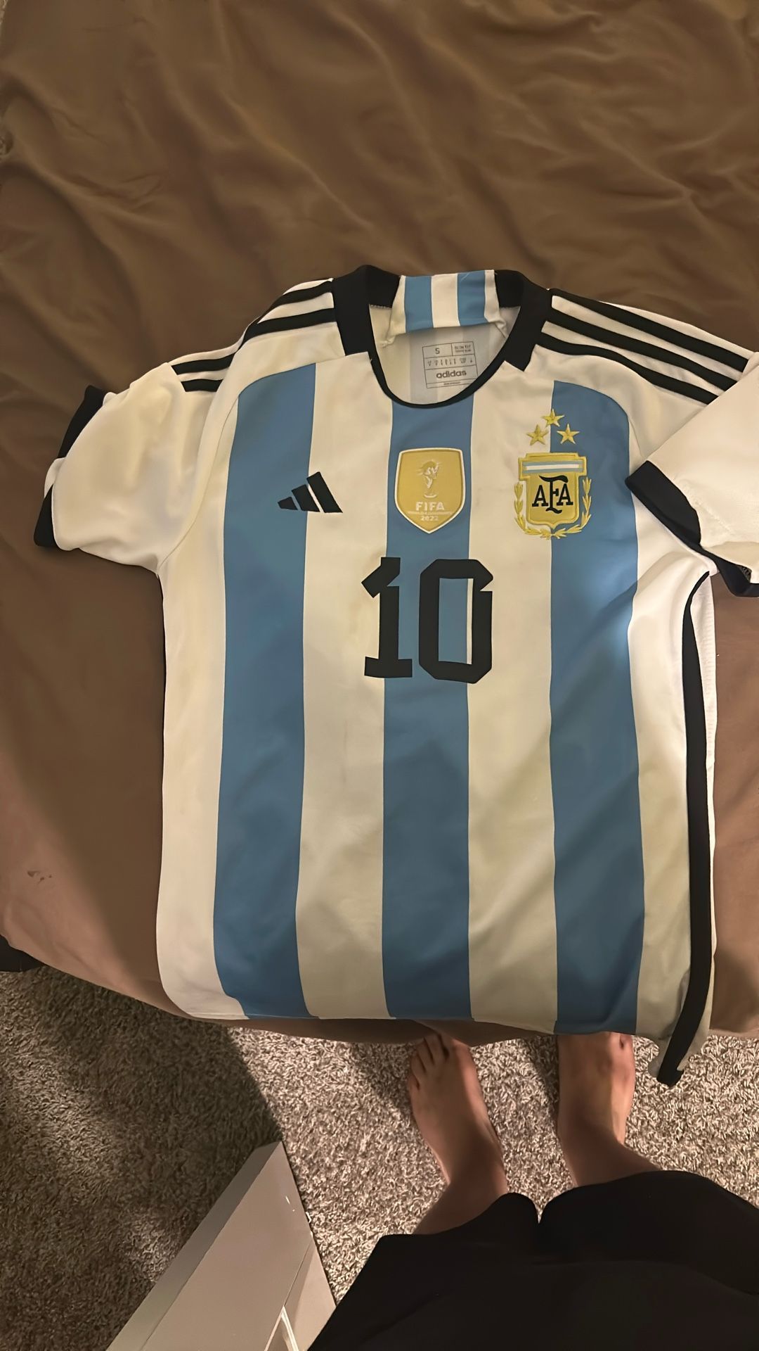 Lionel Messi 2022 World Cup Jersey Size Small