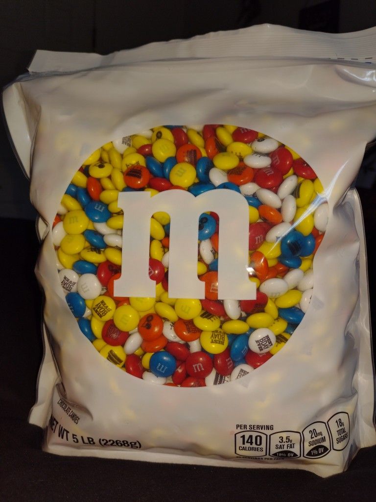 5lbs of M&M's.