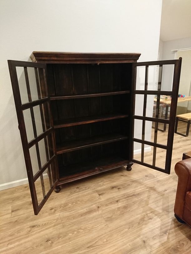 Crate and barrel faulkner library deals cabinet