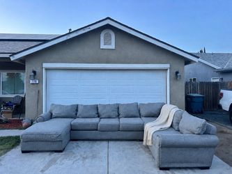 Large Gray Sectional Couch – 13.5ft x 8ft
