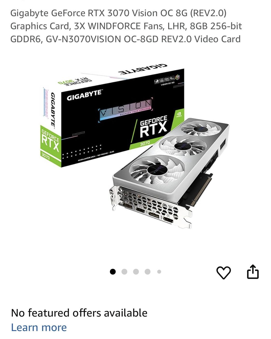 White Rtx 3070 OC
