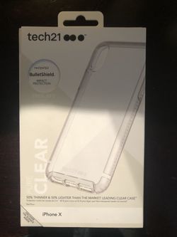 iPhone X clear phone case