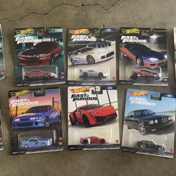 Hot Wheels Fast And Furious Series 10 Pieces