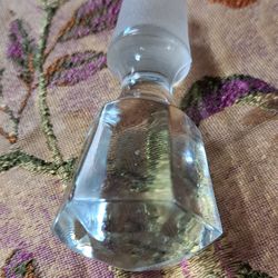Victorian Cut Or Pressed Crystal With Unique Cut To Catch Light Stopper